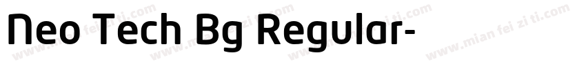 Neo Tech Bg Regular字体转换